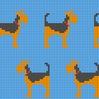 dog mittens chart
