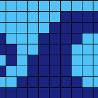 Surf in dark blue and turquoise
