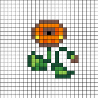 Orange Poppy Square