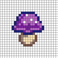 Purple Mushroom Square
