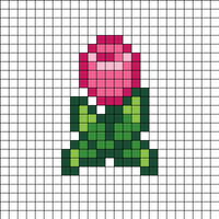 Pink Rose Square