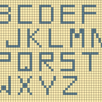 Large letter graph