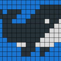 orca by rsr pixel art