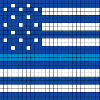 Blue line flag