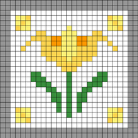 Count your fingers flower squares (3)
