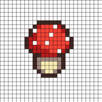 red, mushroom