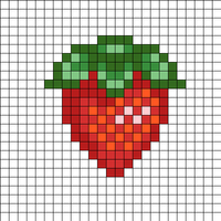 red, strawberry