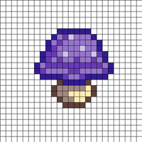 purple, mushroom