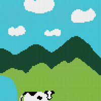  Cow Sweater Back
