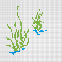 Loon in water - upper plants COMPLETE