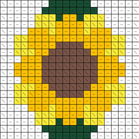 Sunflower indent pattern