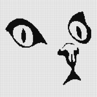 Crochet to Knit Kitty Face