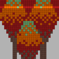 Leaf cardigan colorwork