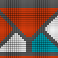Triangles with blue pop