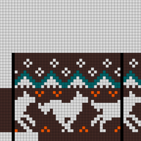 Copy of Copy of Copy of Running Wolves Wolf (50 stitches)