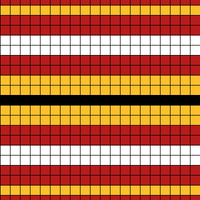 Gryffindor 4 red, 2 yellow, 1 Black