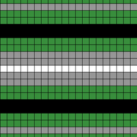 Slytherin 4 Green, 2 Gray, 1 Black, 1 cream