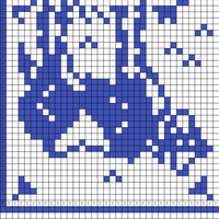 Delft blue cow