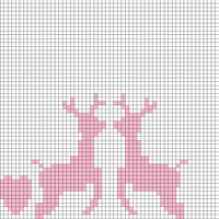 Fair Isle Blanket Reindeer 72 - 143