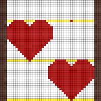 Heart scarf