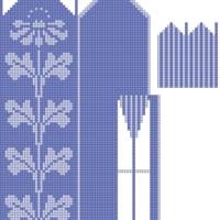 two patterns joined left hand
