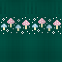 Copy of Copy of Magical Mushroom Repeat TOE UP