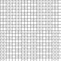 Austrian block pattern in the round