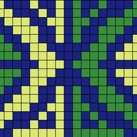 Ski Hat Pattern - BLUE