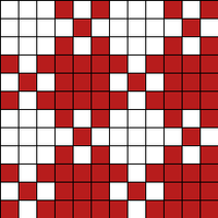 gingham ornament