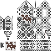 LEFT Hummy Selbu Mittens