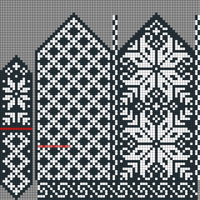 Copy of Snowflake selbu mitten