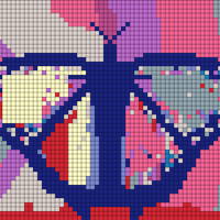 mosaic butterfly