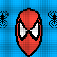 Spidey with spiders above