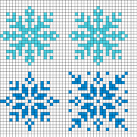 Snow Flake hat size 8 needles 
