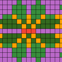 hat flower pattern