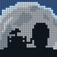 Wall-e and Eve silhouette by the moonlight Square Grid Pattern 80 Columns X 50 Rows (Pattern by me, Man in the Book) (1).jpg