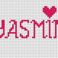 Toilettaske m. navn 1 (Yasmin)