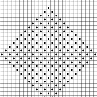 scarf diamond pattern