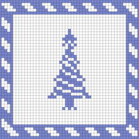 Christmas tree square
