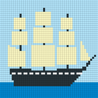 bateau INTARSIA