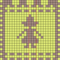 Rutit mönster flicka gril square pattern