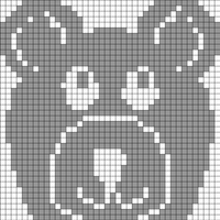 Black and White modified bear