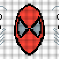 Shorter Printable Spidey with spiders above and webs