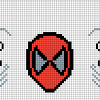 Even Shorter Printable Spidey with spiders above and webs
