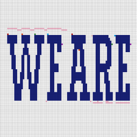 We Are text