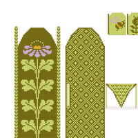 coneflower mittens 