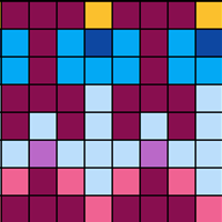Afmaeli flower fields border pattern