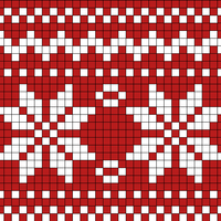 snowflake bulky stocking