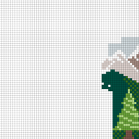 Mountains Trees Elk