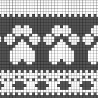 paw print fairisle